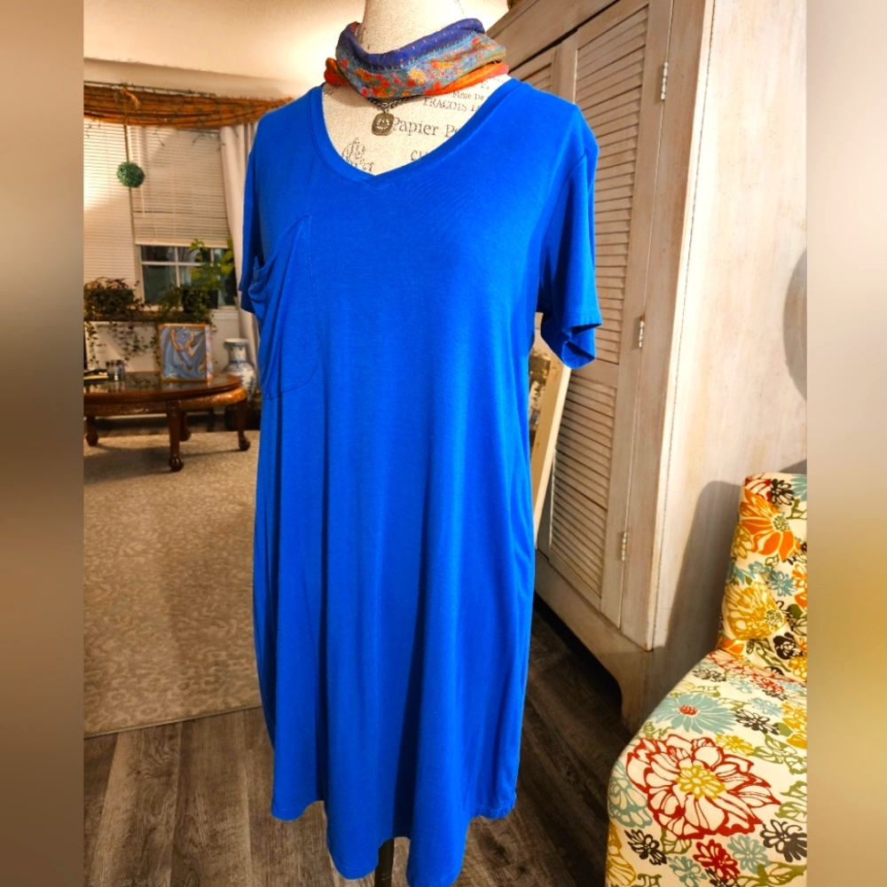 NWOT Z SUPPLY Tshirt Dress Sapphire Blue Size Medium 💙